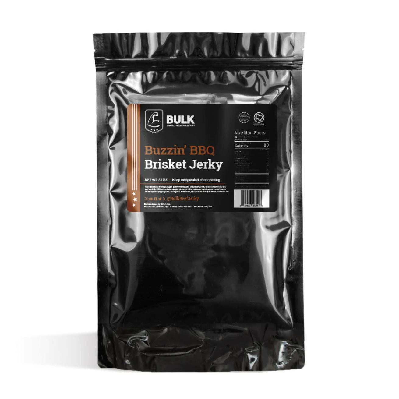 BULK BBQ Brisket Beef Jerky - BULK JERKY