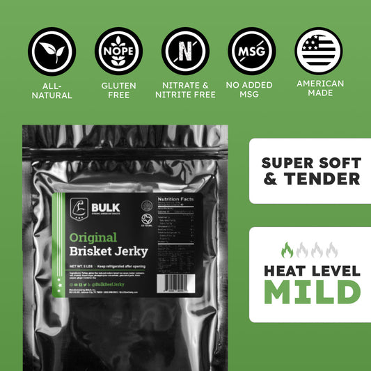 BULK Original Pepper Brisket Beef Jerky - BULK JERKY