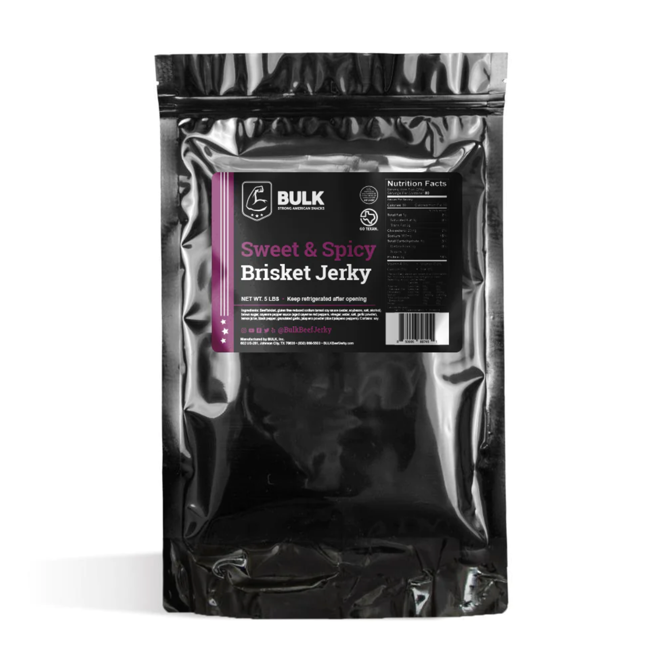 BULK Sweet & Spicy Brisket Beef Jerky - BULK JERKY