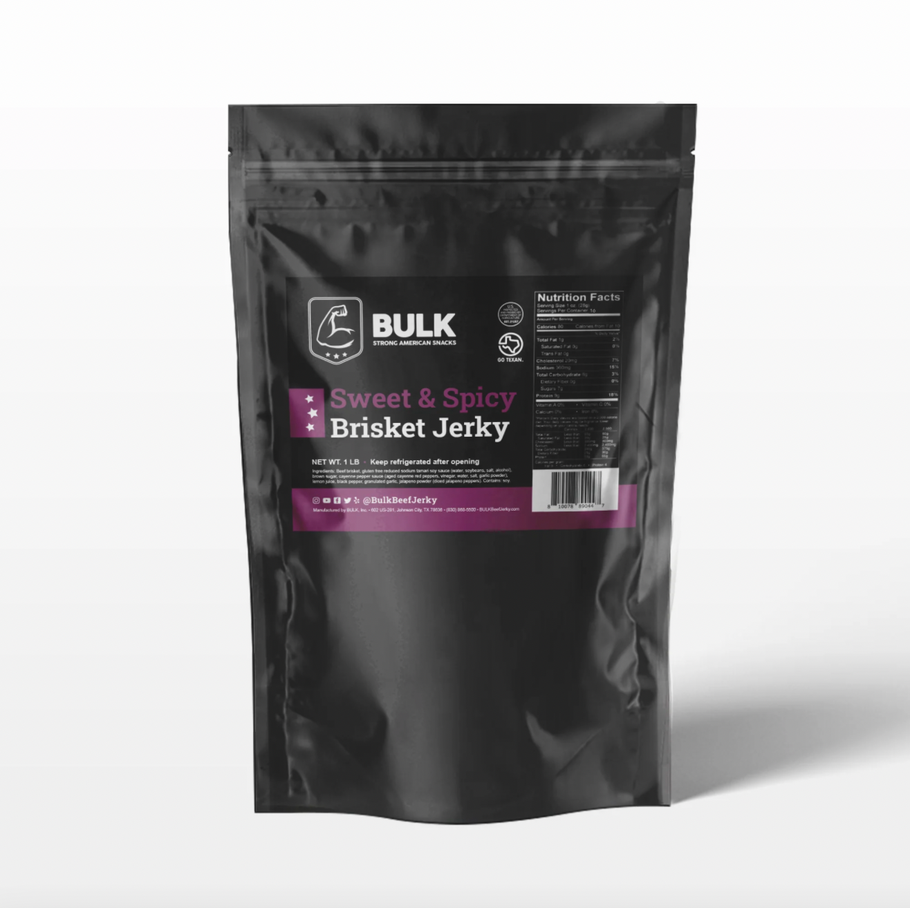 BULK Sweet & Spicy Brisket Beef Jerky - BULK JERKY