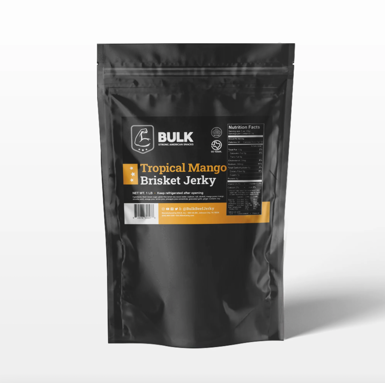 BULK Tropical Mango Brisket Beef Jerky - BULK JERKY