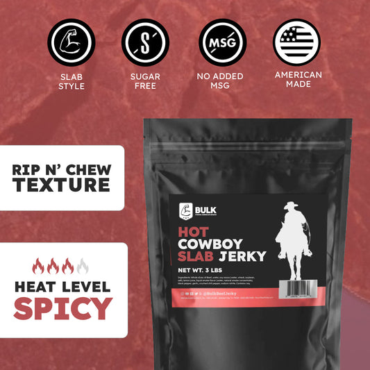 Hot Cowboy Slab Jerky - BULK JERKY