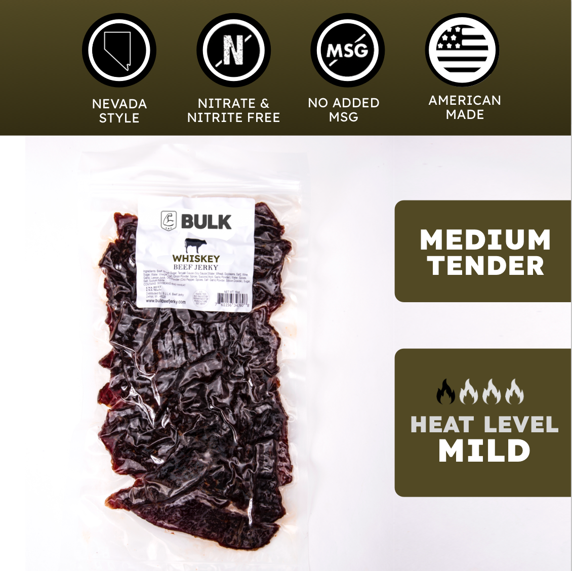 Nevada Whiskey Jerky - BULK JERKY